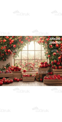 Tło fotograficzne Jabłka 3447